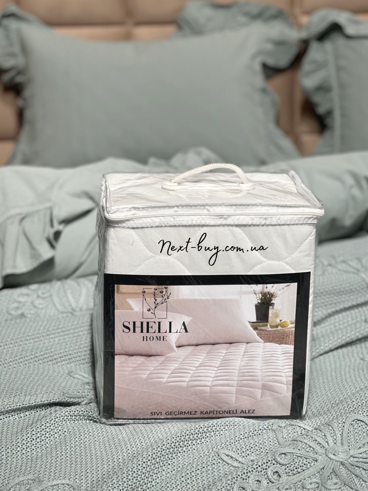 Наматрацник водостійкий, стьобаний 180х200+30см