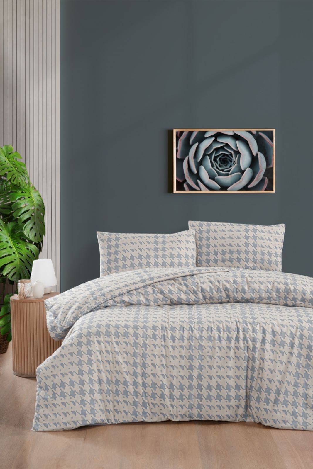 Постільна білизна First Choice фланель Sadora beige полуторна 160х220