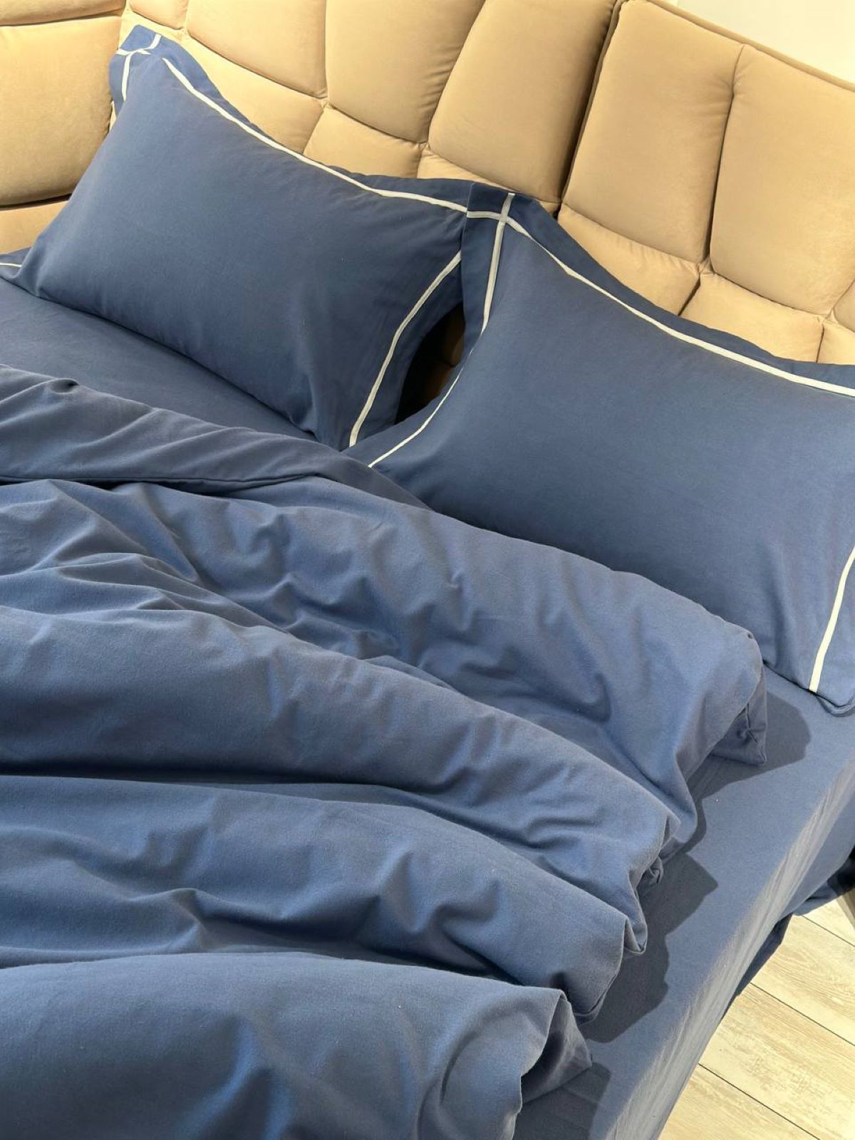 Постільна білизна First Choice фланель Soprano denim сімейна 160х220х2