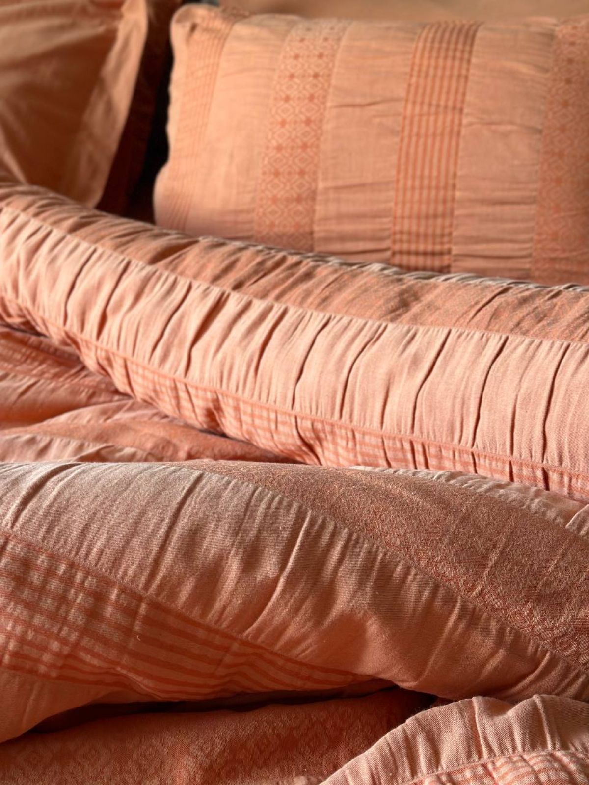 Постільна білизна Saheser Salmon orange євро 200х220