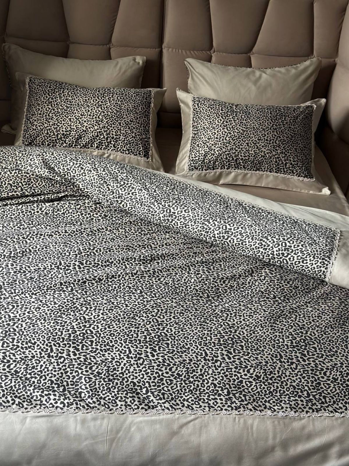 Постільна білизна Maison D'or Esperanza 200x220см сатин з мереживом