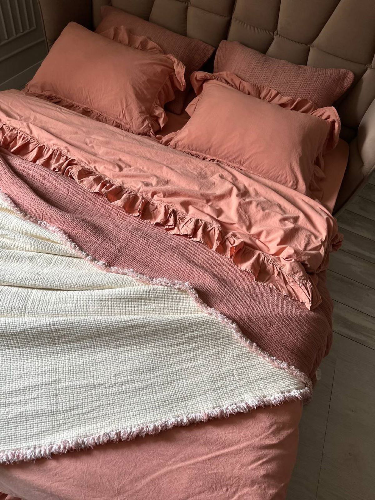 Муслінове покривало з наволочками Saheser Alda gulkurusu євро Туреччина