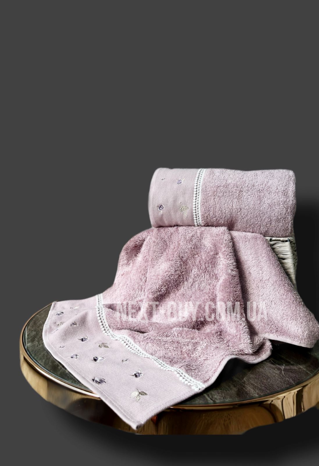 Diamond Julia Lilac набір бамбукових рушників 2шт.