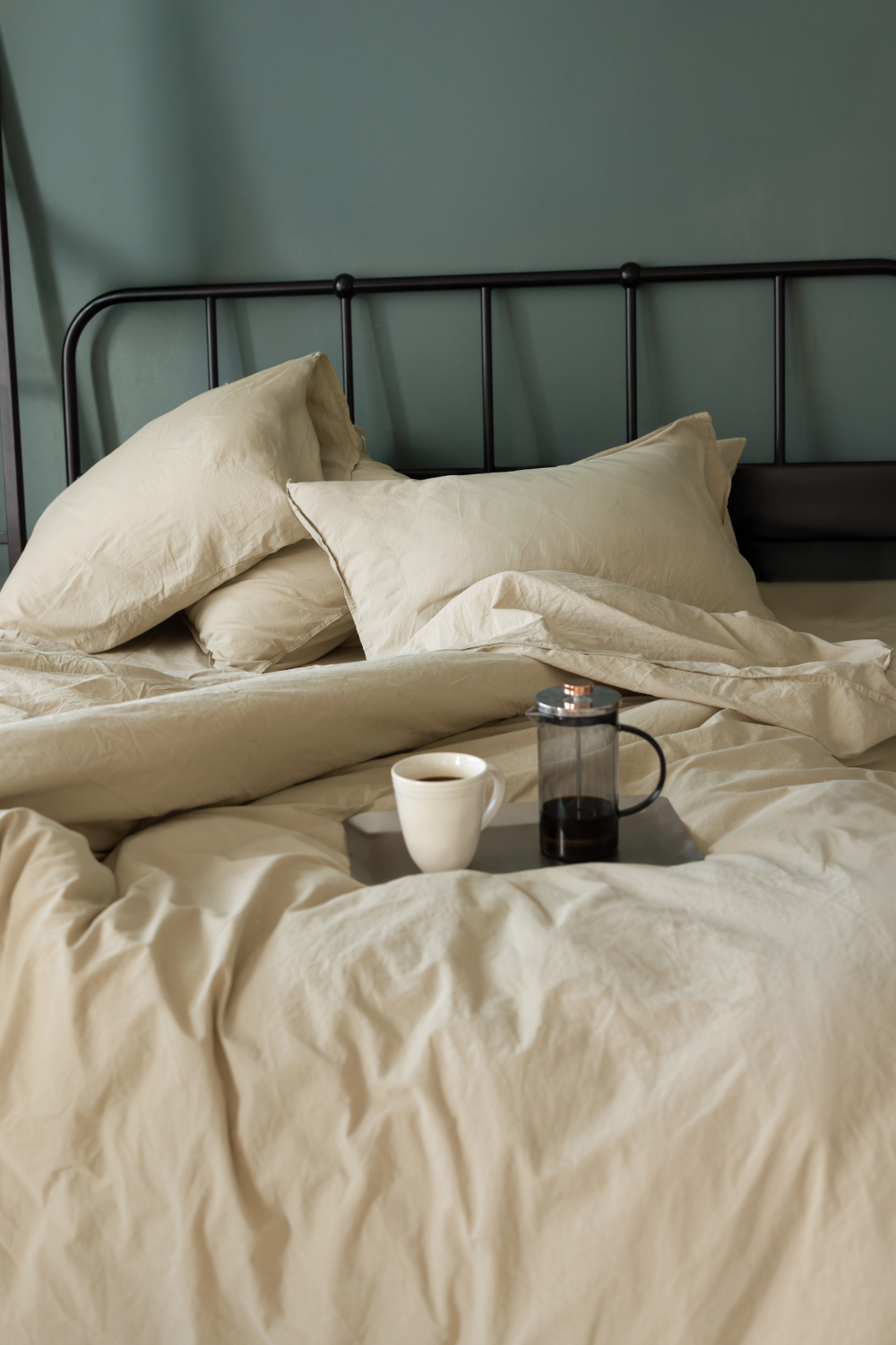Постільна білизна JADORA WIND Natural Cotton Series з вареної бавовни, євро комплект 200×220