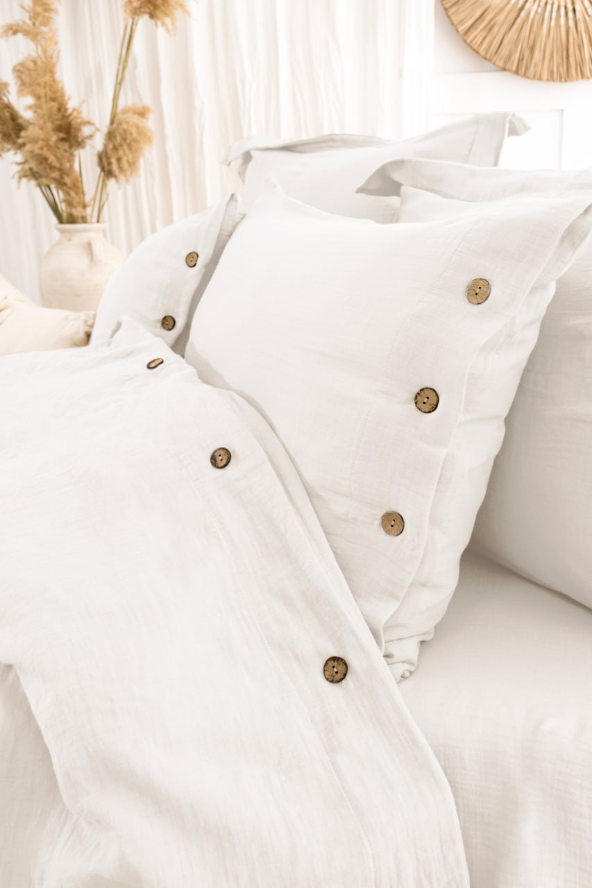 Постільна білизна Saheser Vetro Cream євро 200х220 jacquard