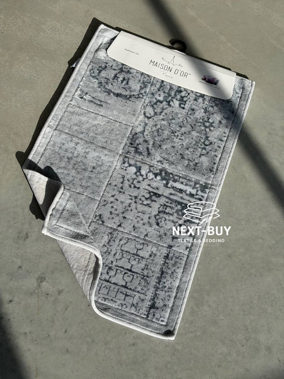 Килимок бавовняний Maison D’or Gardiner Gumus 80×150 см | світло-сірий | Туреччина