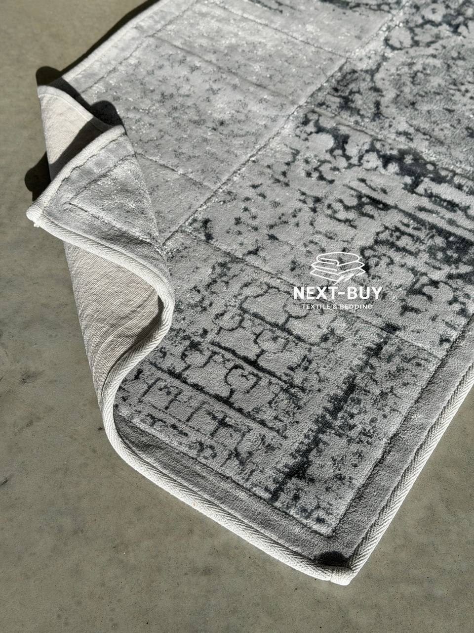 Набір килимів для ванної Maison D’or Gardiner Patchwork Gumus 2 шт (60×100 см + 50×60 см) | Туреччина