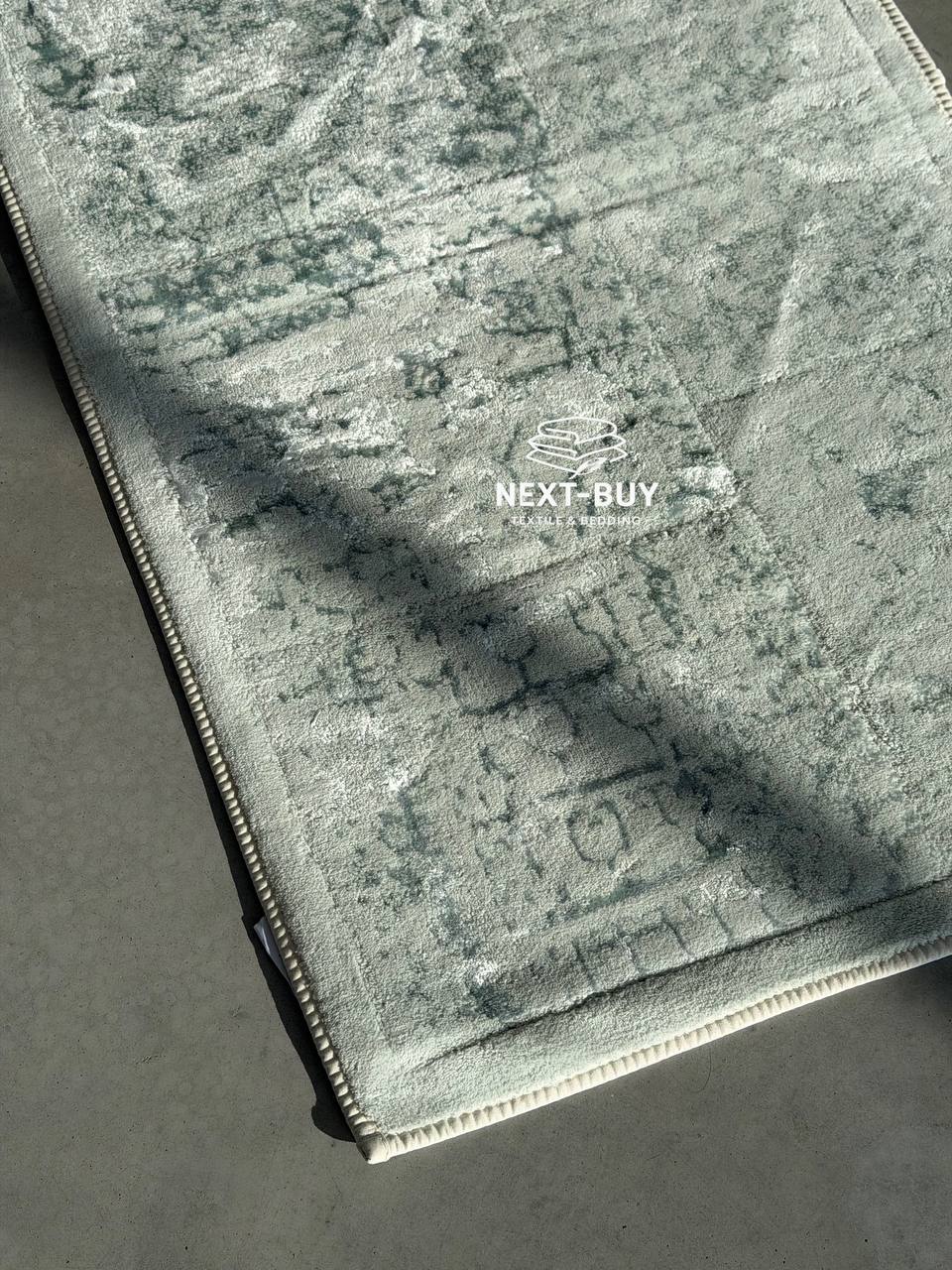 Преміум-набір килимів для ванної Maison D’or Gardiner Patchwork Turkuaz 2 шт (60×100 см + 50×60 см) | Туреччина