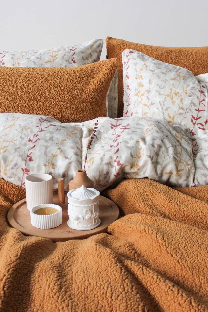 Зимовий комплект постільної білизни двосторонній Sherwood Zerdecal   євро Туреччина