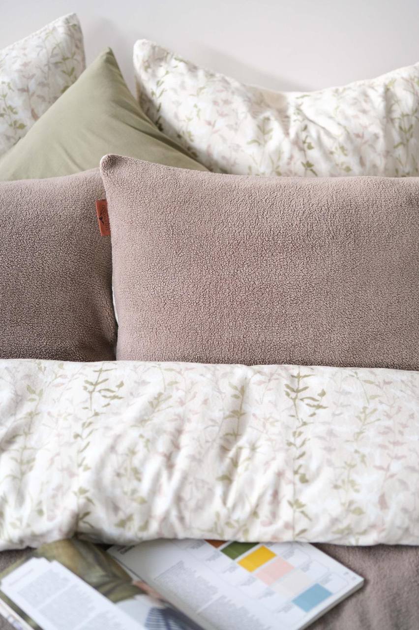 Зимовий комплект постільної білизни двосторонній Sherwood Stone полуторний Туреччина