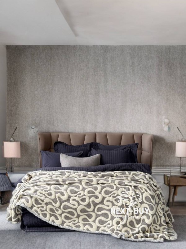 Муслінове покривало з наволочками Saheser Mervis antrasit євро Туреччина