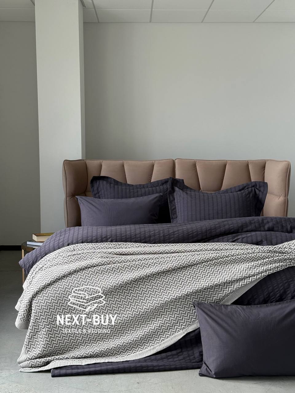 Maison Dor New Camile antracite постільна білизна 160x220см