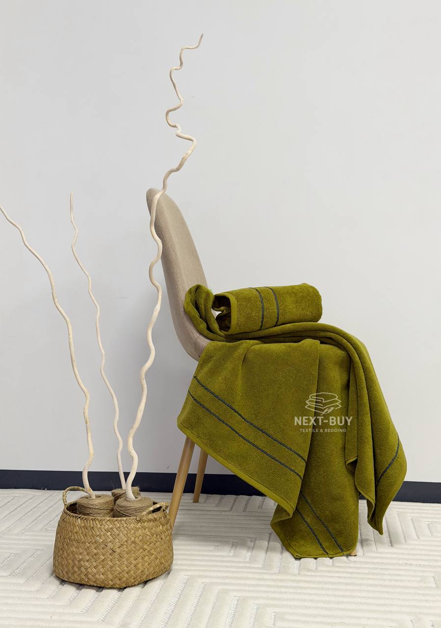 Набір махрових рушників Line Olive 2 шт: 50×90, 70×140, Туреччина