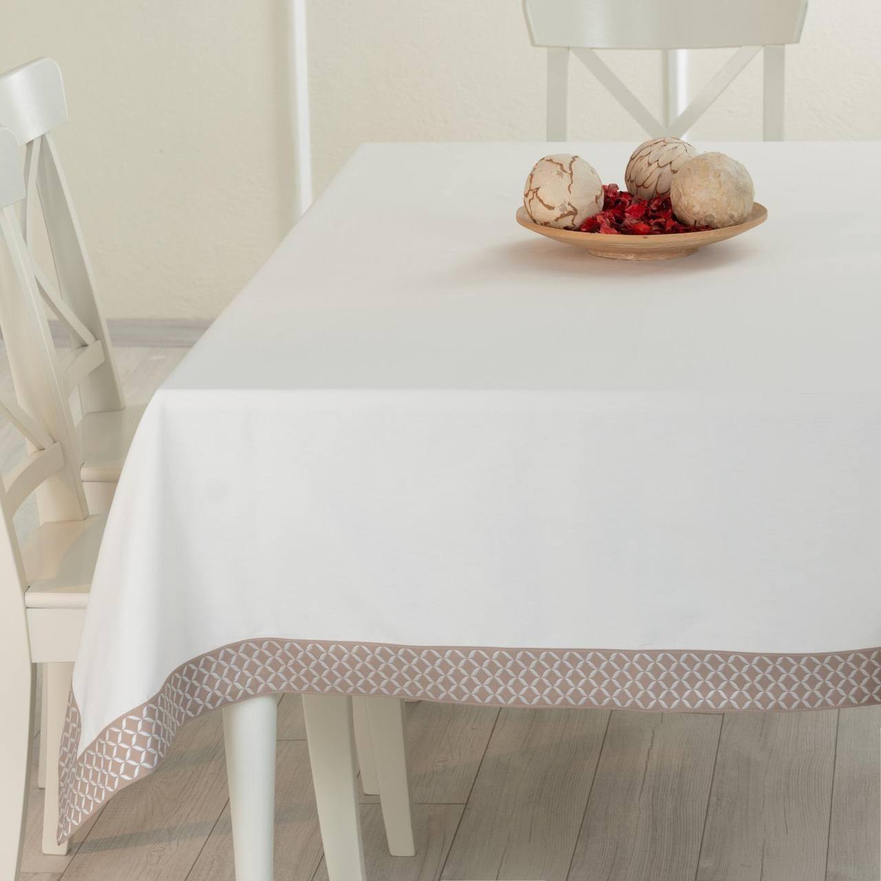 Скатертина для столу TABE Alba Bej 150х220 Туреччина