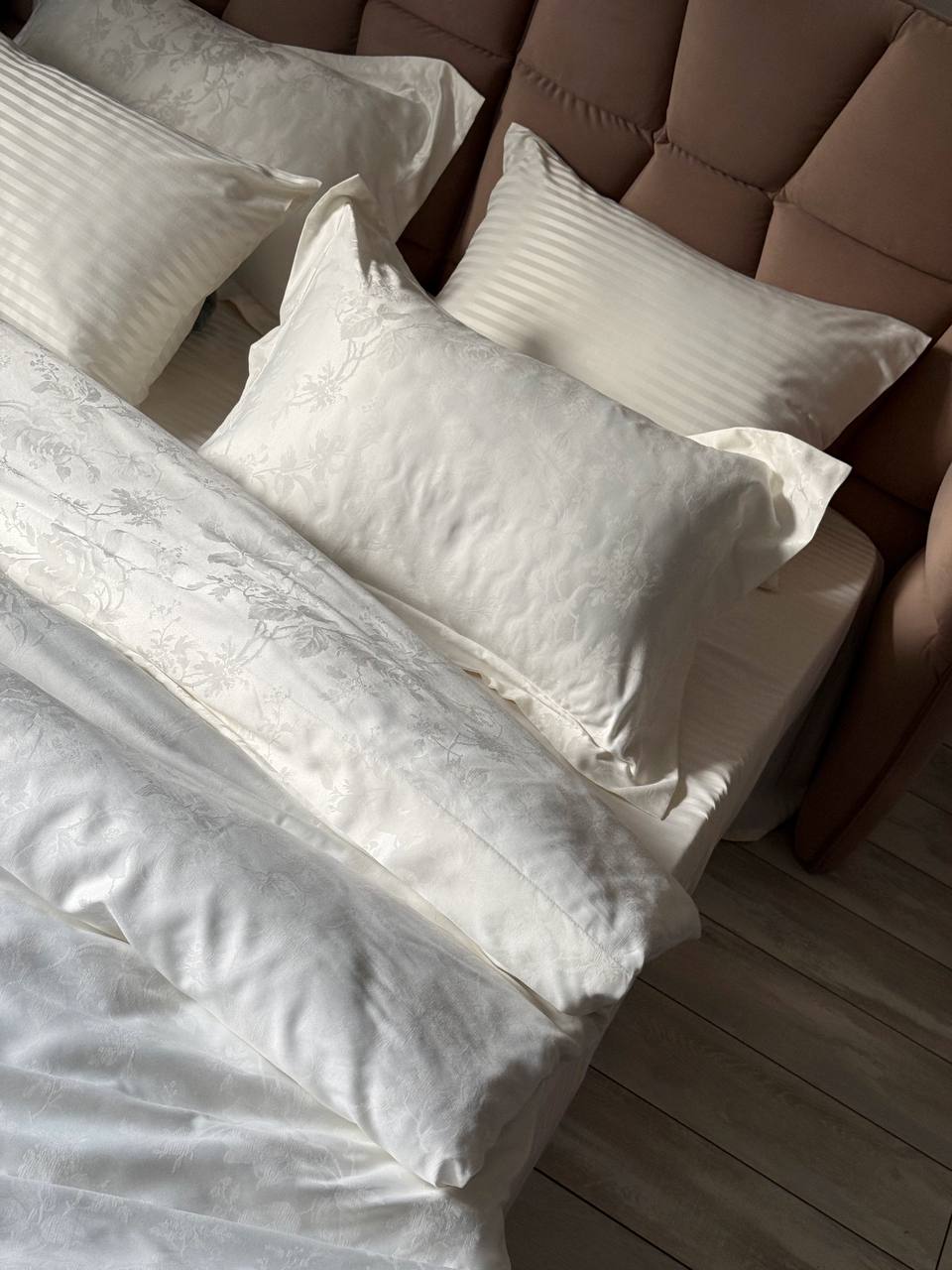 Постільна білизна Maison D'or Ruby Ecru 200x220см бамбук жаккард