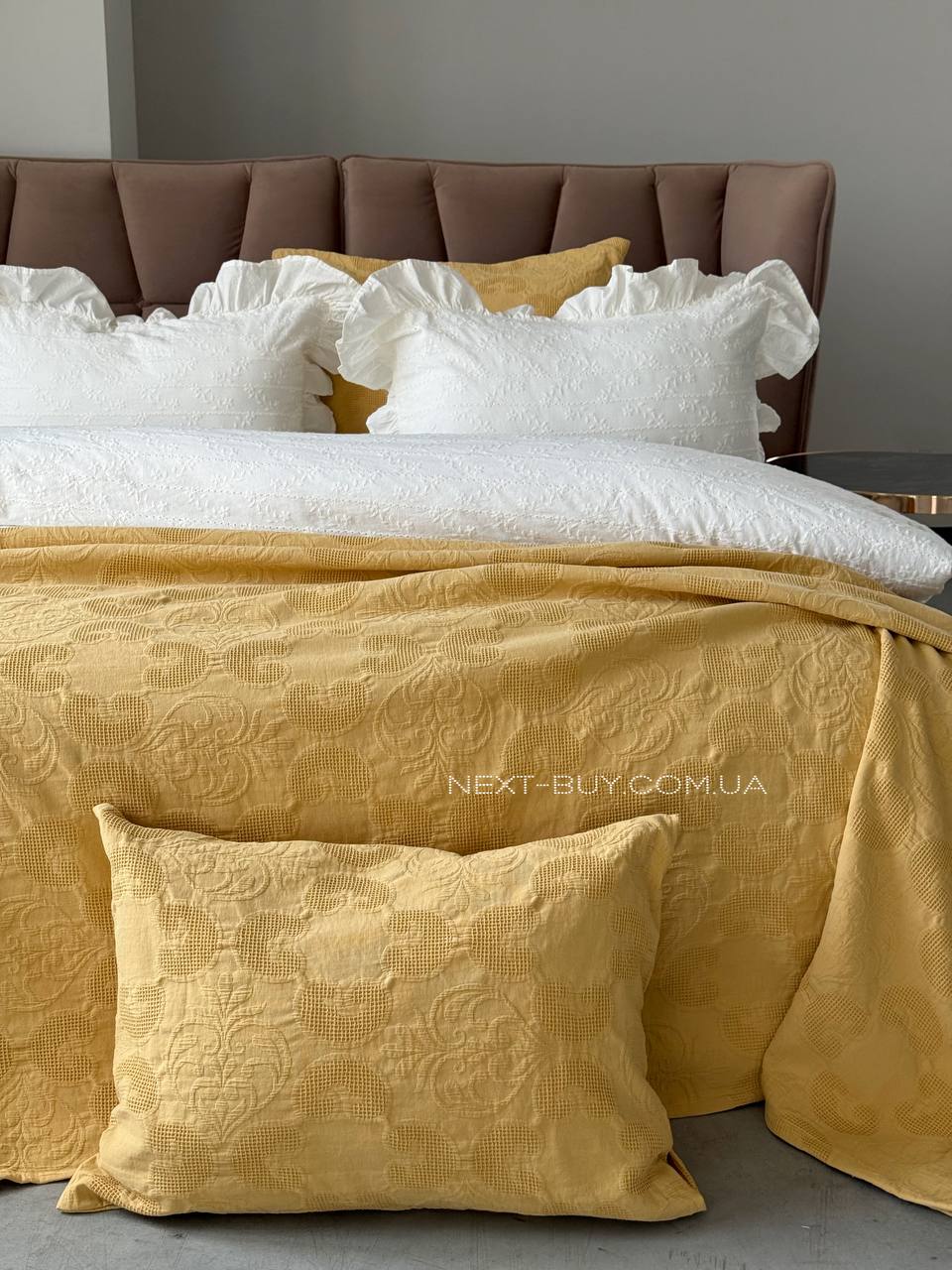 Жакардове покривало з наволочками Saheser Italo sari євро Туреччина