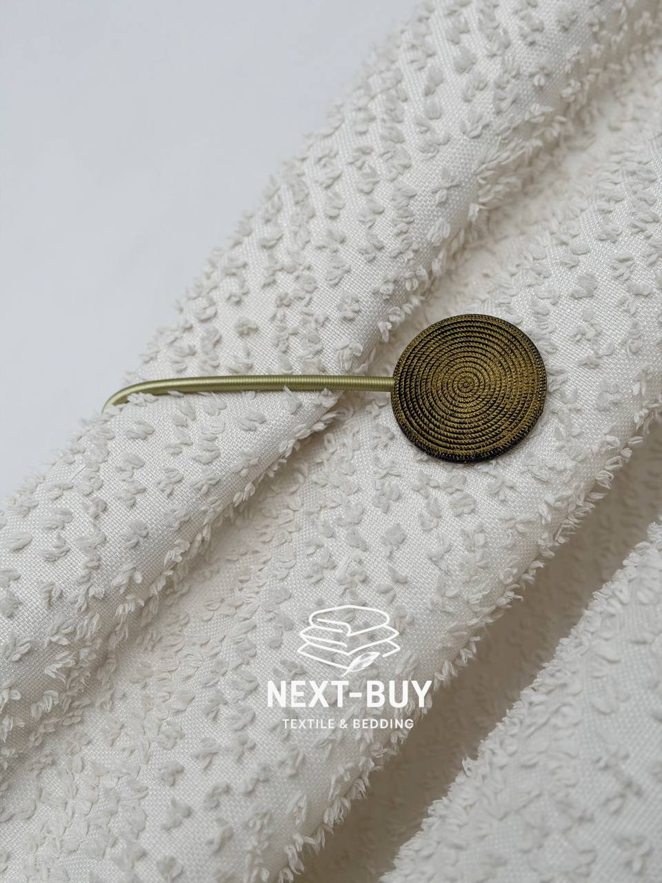 Магніт Золотий металевий підхват для штор Туреччина