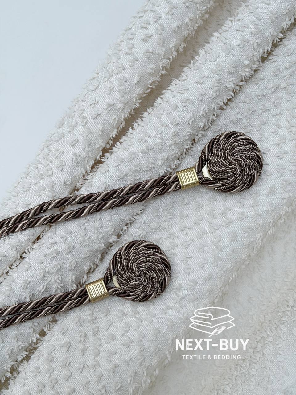 Магнітний підхват для штор шоколадний Туречинна