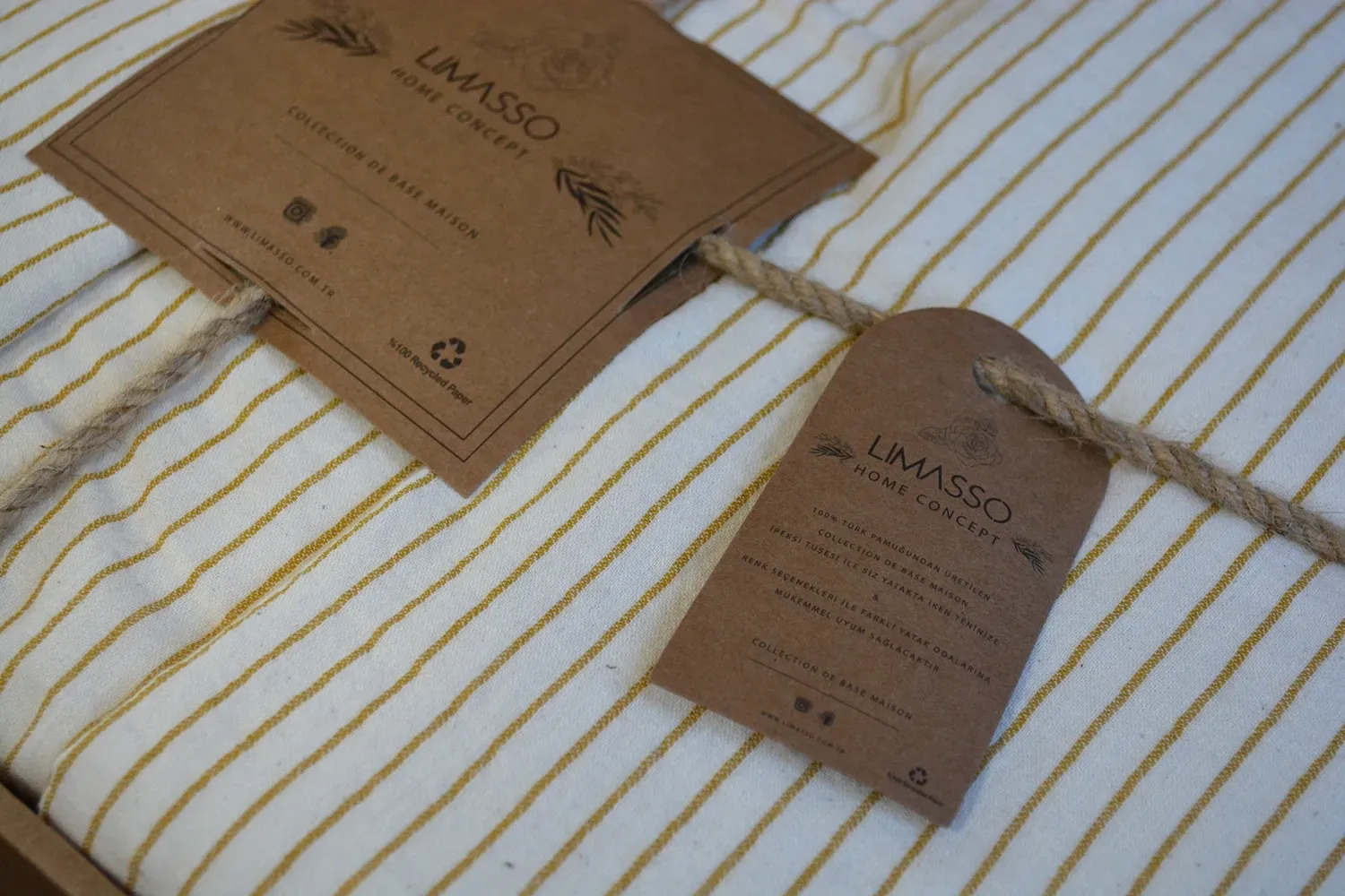 Постільна білизна Melodi hardal 200x220 з вареної бавовни