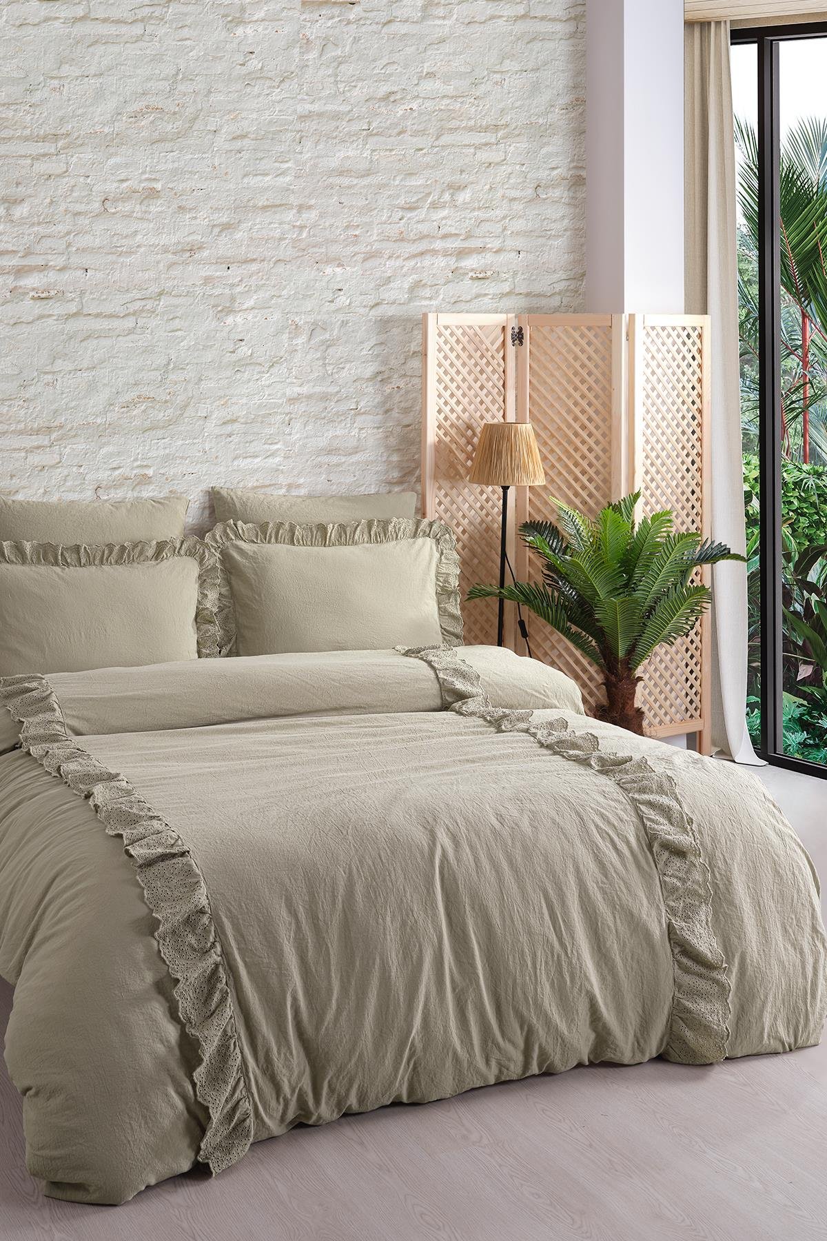 Постільна білизна Romantica yesil євро 200х220 jacquard