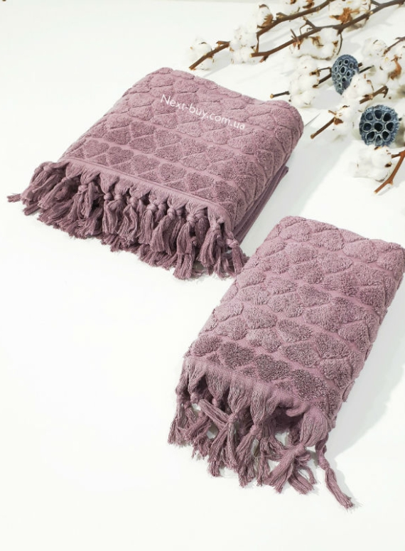 Maison D´or Gabrielle Towel набор полотенец 50х100 85х150 светло-фиолетовый