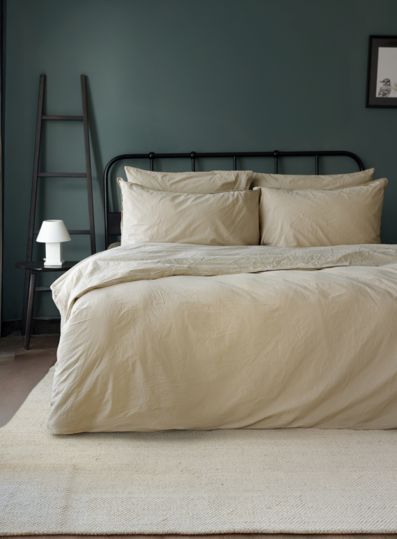 Постільна білизна JADORA WIND Natural Cotton Series з вареної бавовни, євро комплект 200×220