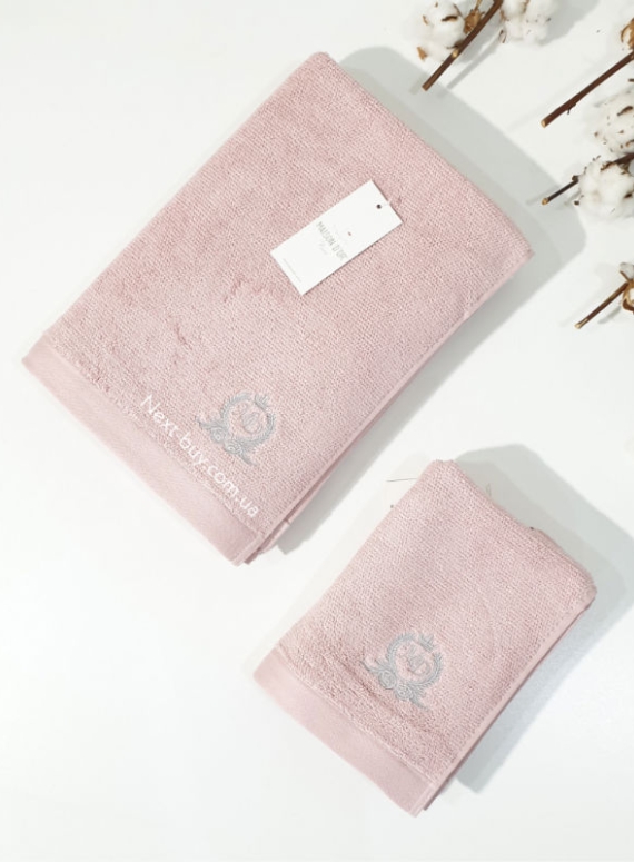 Maison D'or банне махрове полотенце 85х150см LUXFORD рожевий