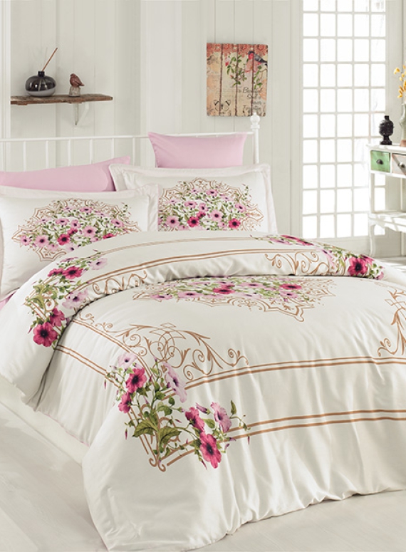 Maison Dor Bretta pink постельное белье 200x220см сатин