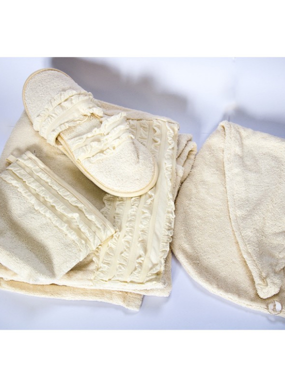 Набір для сауни та лазні Tac - Біло-бежевий