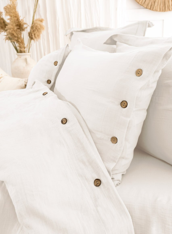 Постільна білизна Saheser Vetro Cream євро 200х220 jacquard