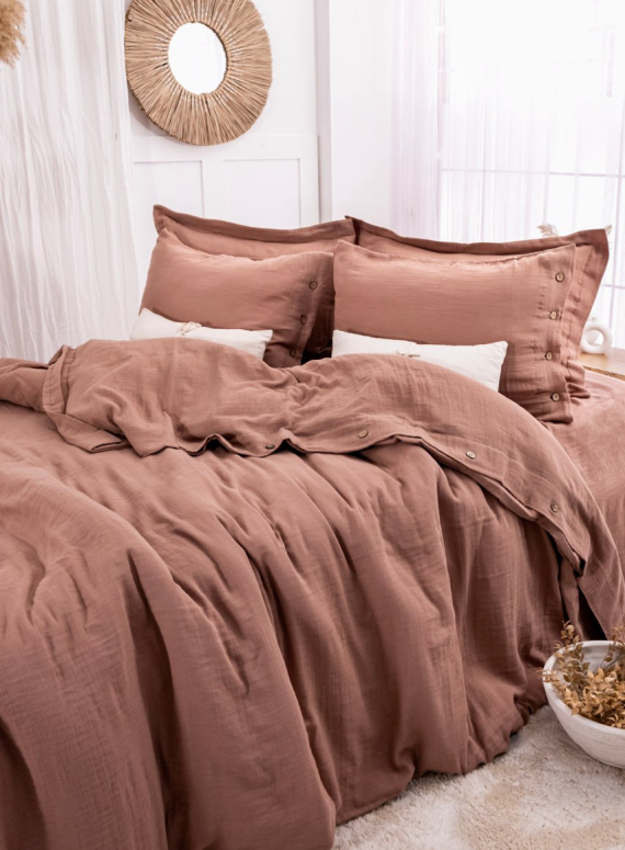 Постільна білизна Saheser Vetro Taba євро 200х220 jacquard