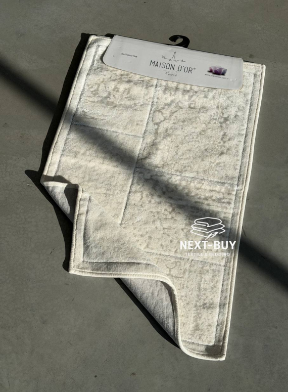 Килимок бавовняний Maison D’or Gardiner Ecru 80×150 см | кремовий | Туреччина