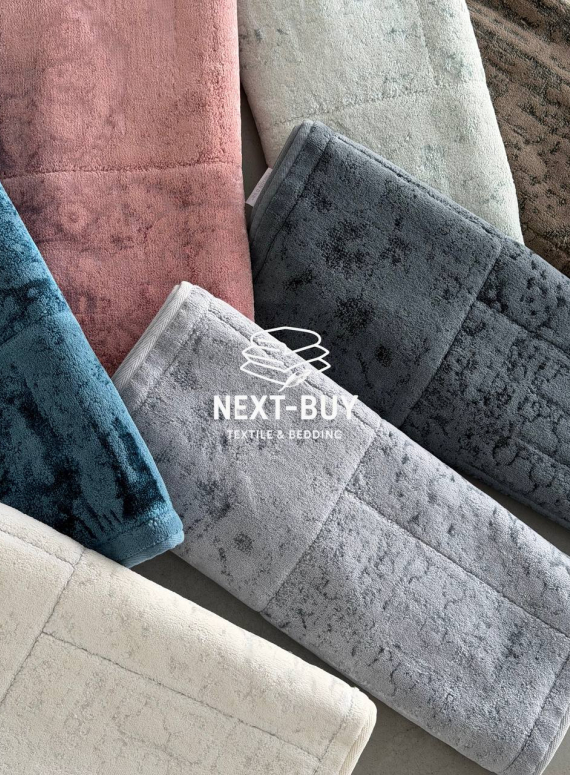 Набір килимів для ванної Maison D’or Gardiner Patchwork Antrasit 2 шт (60×100 см + 50×60 см) | Туреччина