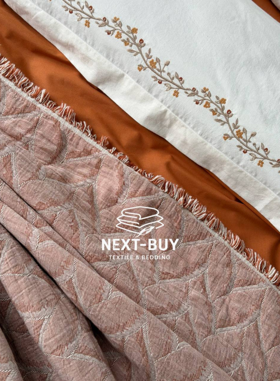 Постельное белье с покрывалом из вареного хлопка Dafne Kiremit  Турция