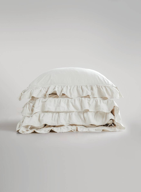 Ексклюзивна постільна білизна Limasso Exclusive  Snow white200x220 з вареної бавовни