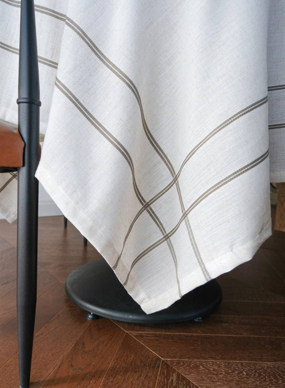 Скатертина 160×220, ранер та 6 серветок з вишивкою OLIVE EARTH Istambul Туреччина