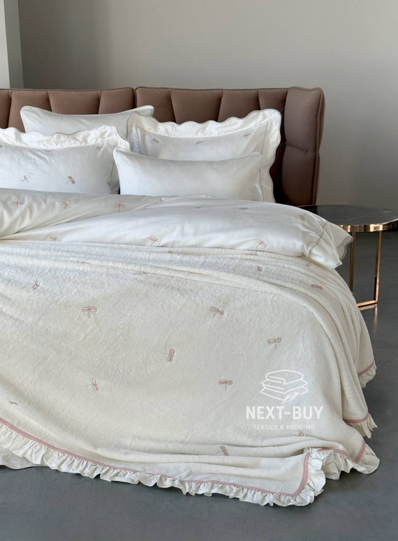 Maison D`or Les Azzures ecru-rose Bed Cover махрове покривало 160х240