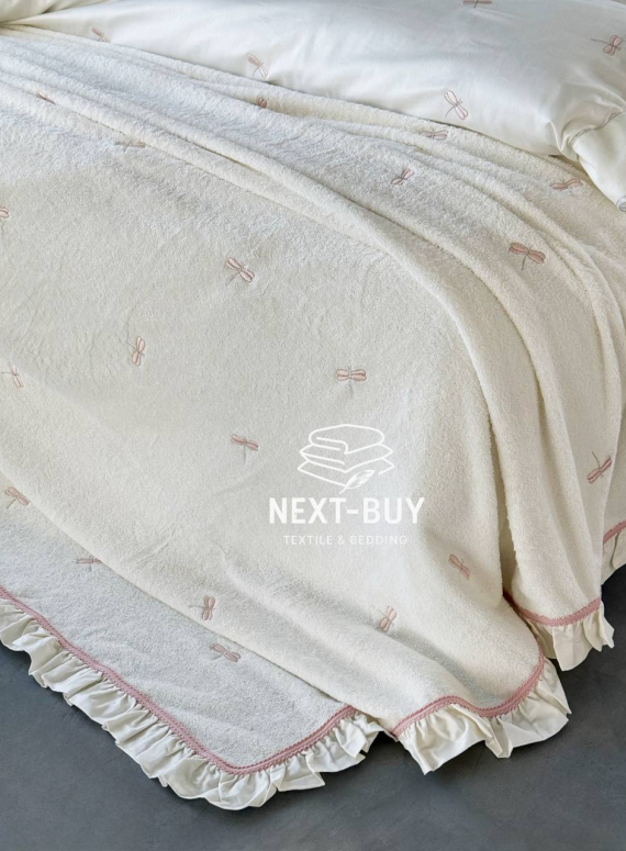Maison D`or Les Azzures ecru-rose Bed Cover махрове покривало 160х240