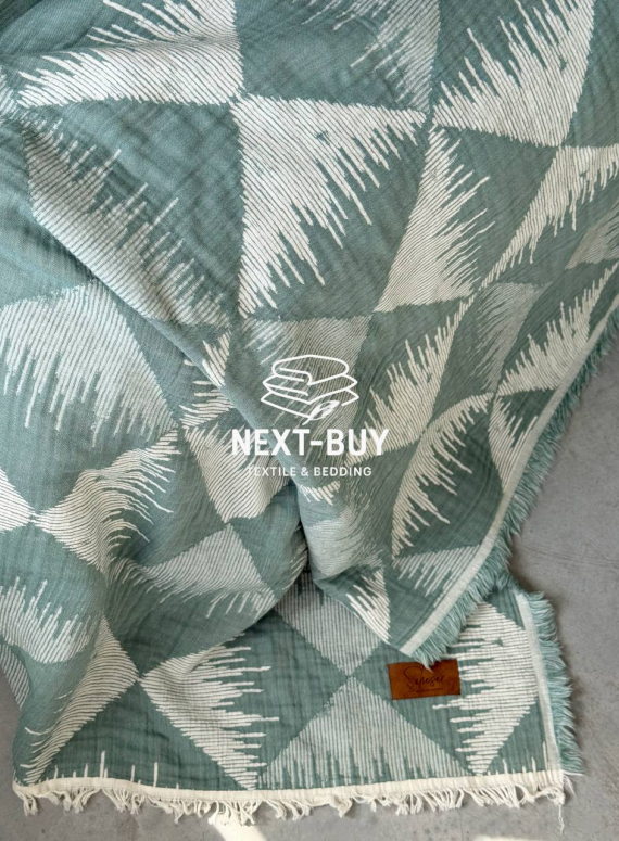 Муслиновое покрывало Saheser Model dolce Yesil евро Турция