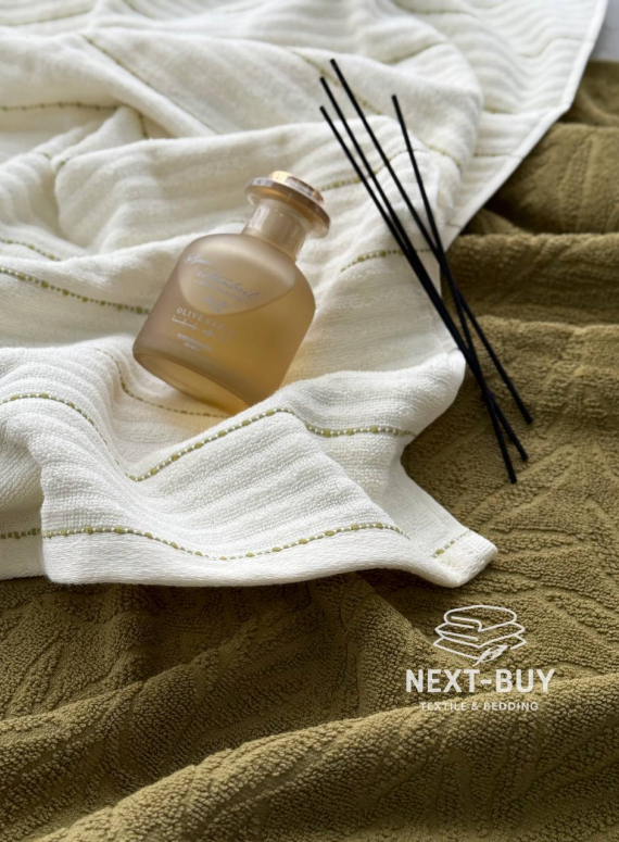 Подарунковий набір рушників з аромадифузором Olive Earth Yesil Istanbul, Туреччина