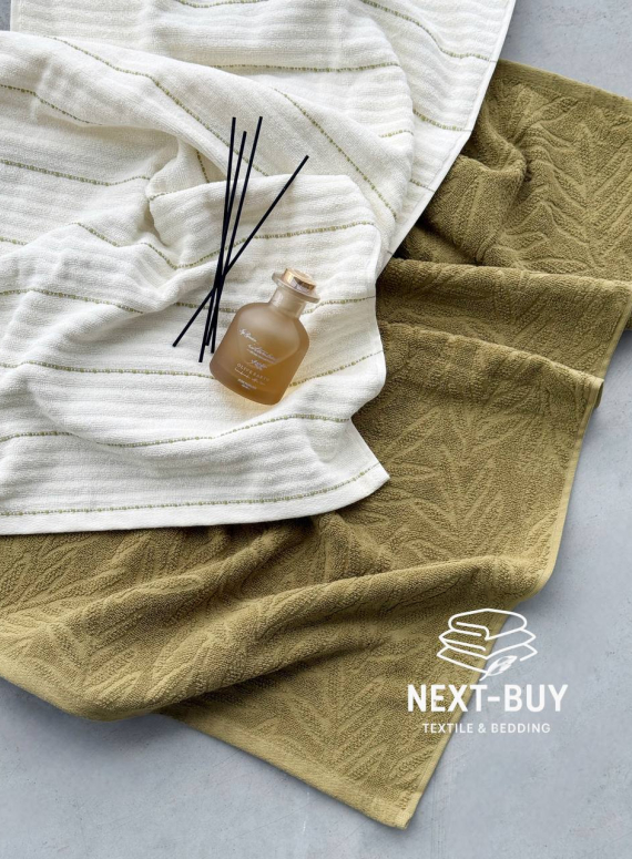 Подарунковий набір рушників з аромадифузором Olive Earth Yesil Istanbul, Туреччина