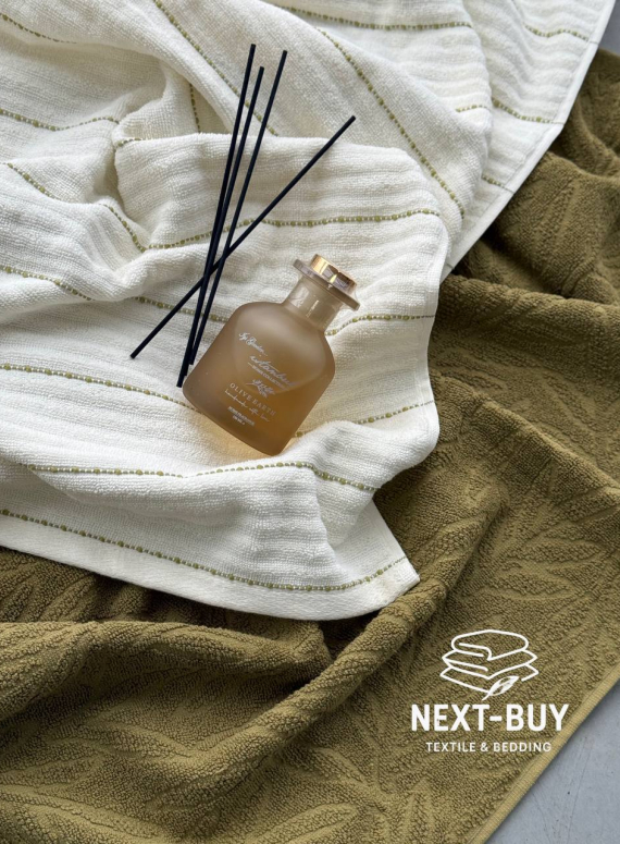 Подарунковий набір рушників з аромадифузором Olive Earth Yesil Istanbul, Туреччина