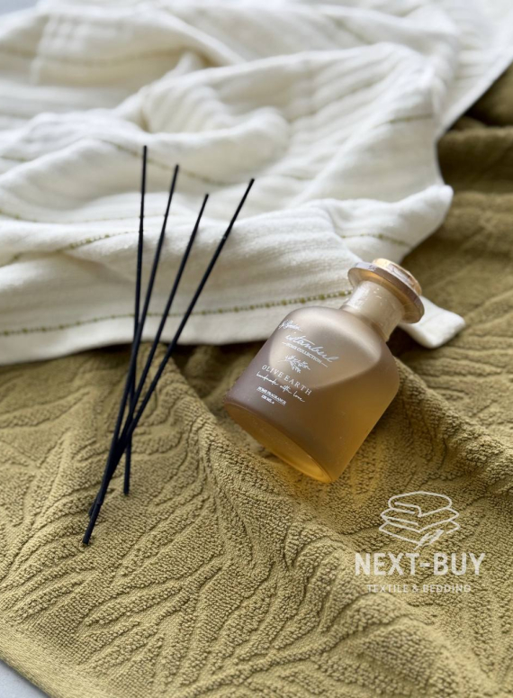 Подарунковий набір рушників з аромадифузором Olive Earth Yesil Istanbul, Туреччина