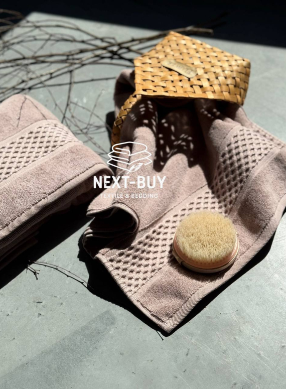 Набір бавовняних рушників Cestepe Soft touch rose 2шт