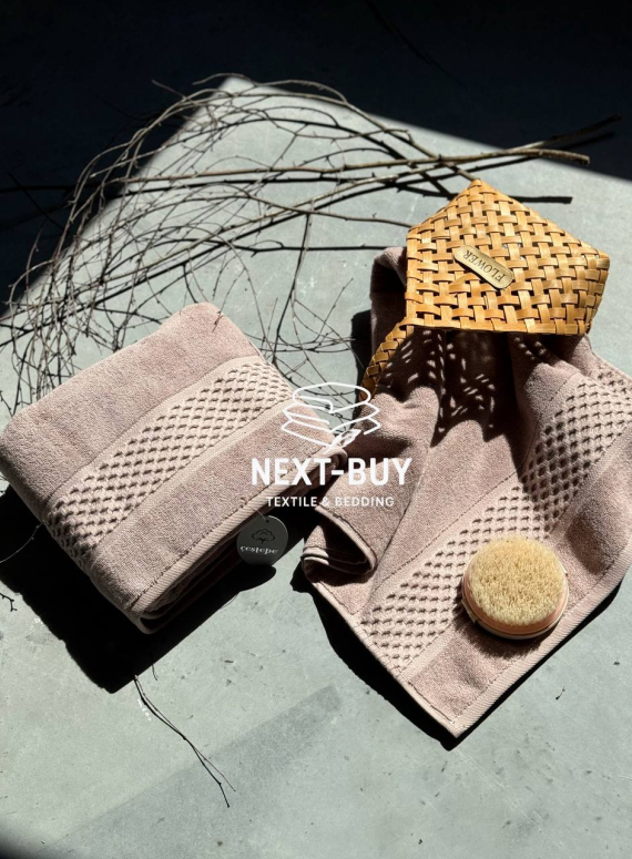 Набір бавовняних рушників Cestepe Soft touch rose 2шт