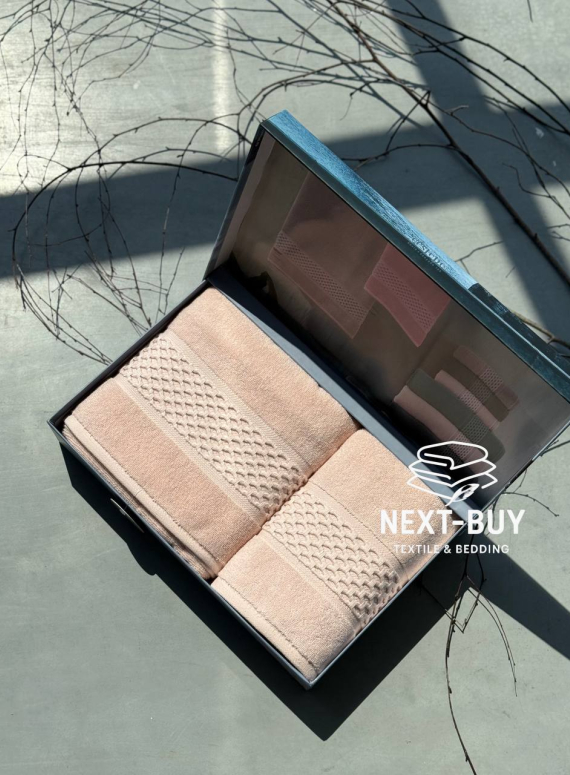 Набір бавовняних рушників Cestepe Soft touch pink 2шт