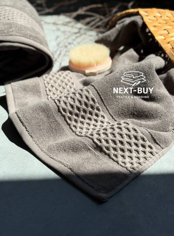 Набір бавовняних рушників Cestepe Soft touch mink 2шт