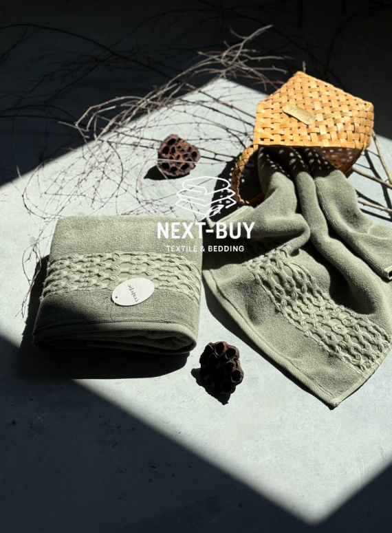 Набір бавовняних рушників Cestepe Soft touch yesil 2шт