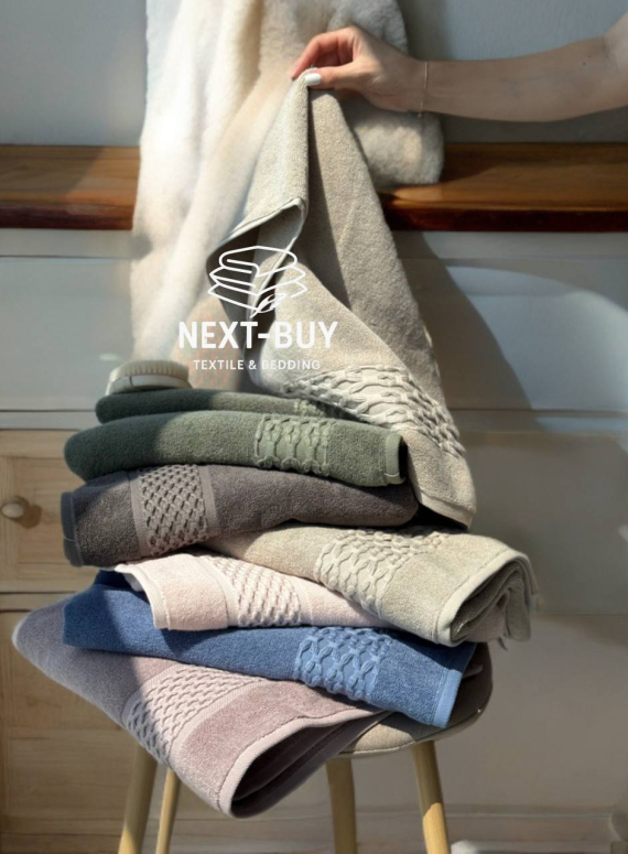 Набір бавовняних рушників Cestepe Soft touch gri 2шт