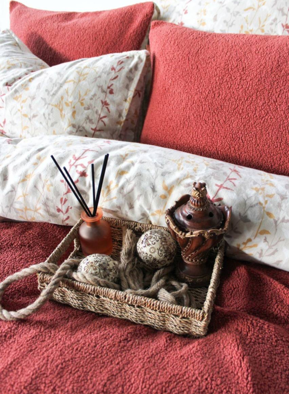 Зимовий комплект постільної білизни двосторонній Sherwood Kiremit євро Туреччина